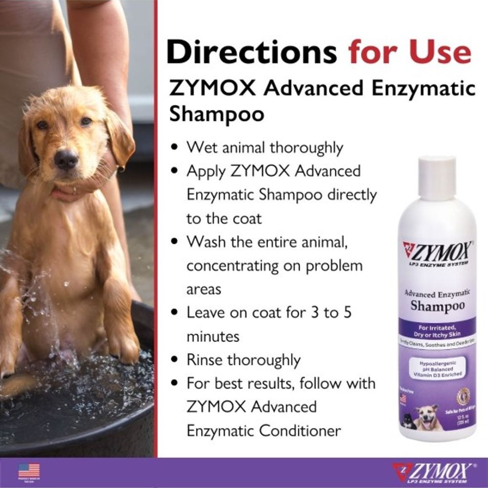 ZYMOX, Advanced Enzymatic Shampoo, 12 oz