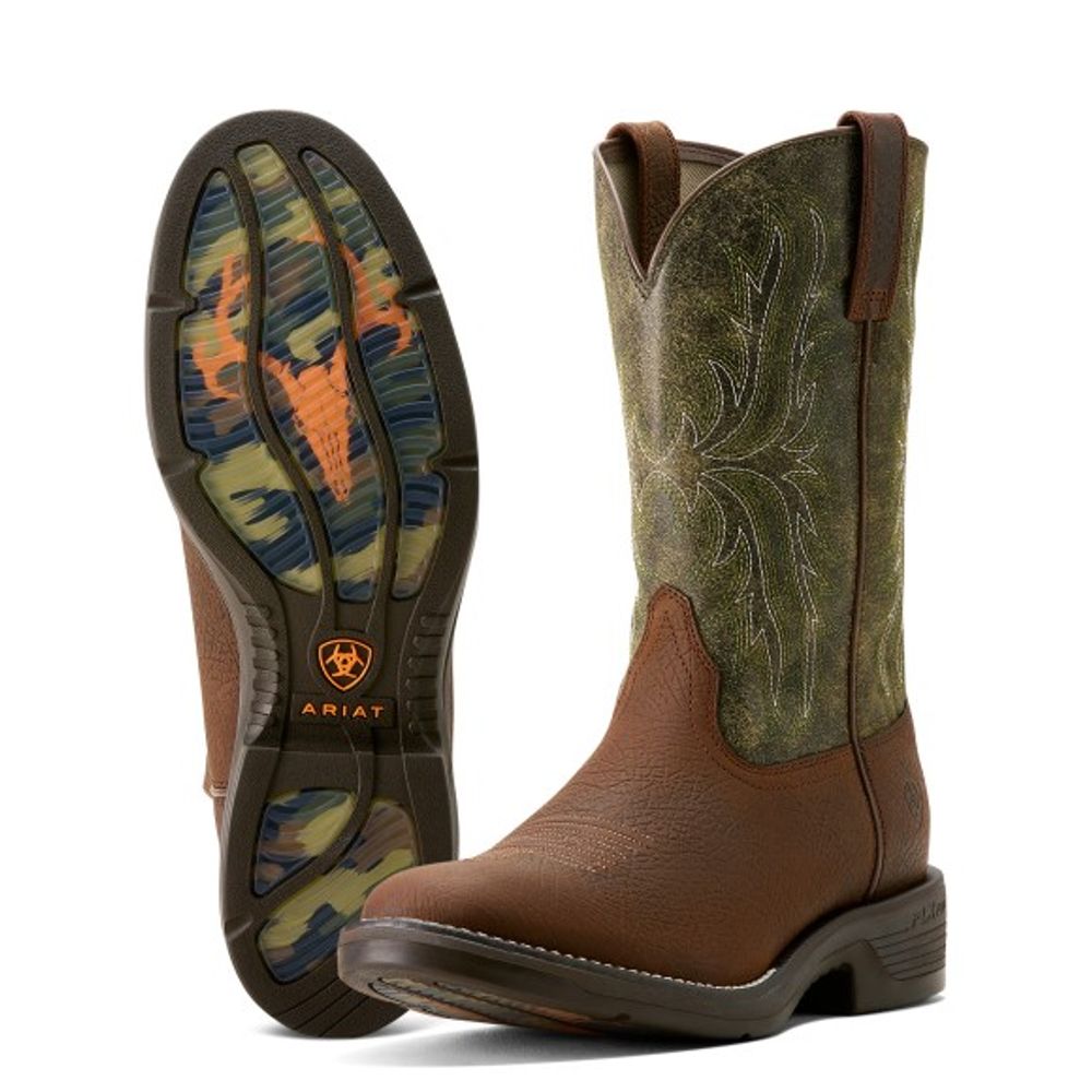 Ariat, Men's Toffee Ridgeback Round Toe Cowboy Boot