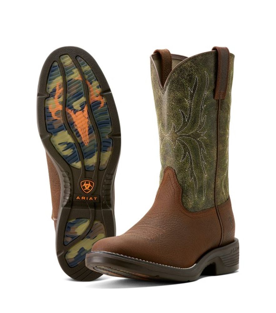 Ariat, Men's Toffee Ridgeback Round Toe Cowboy Boot