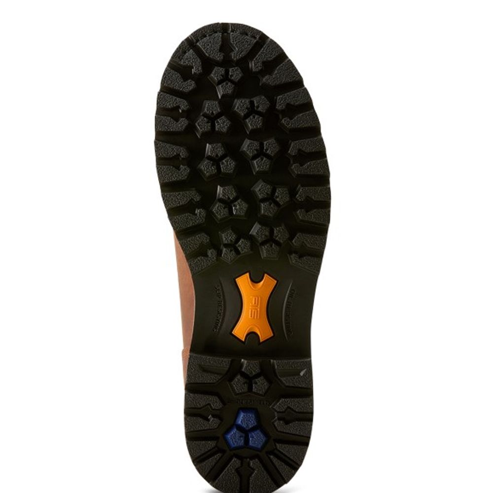 Ariat, Men's Copper Brown Longview Shock Shield 8" Waterproof Work Boot