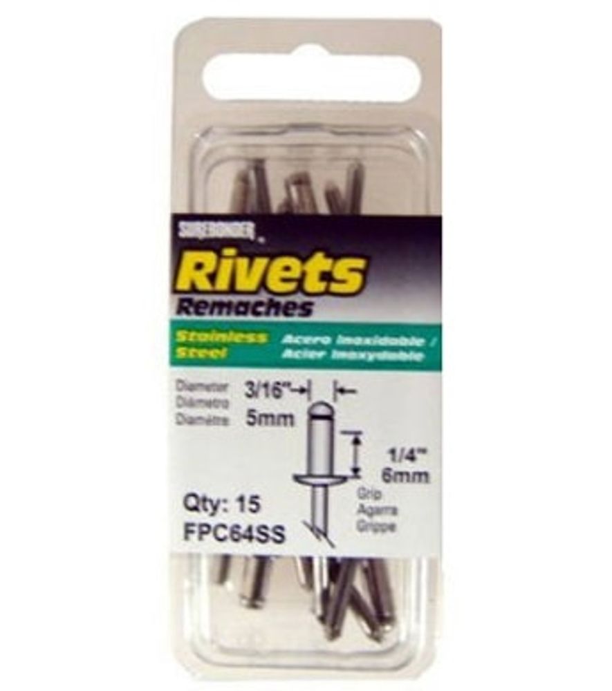 Surebonder Medium Stainless-Steel Rivets, 15 pk.