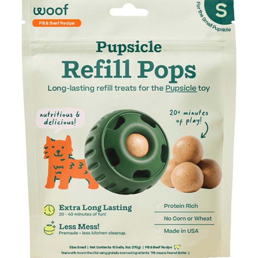 Woof, Pupsicle Beef & Peanut Butter Pops
