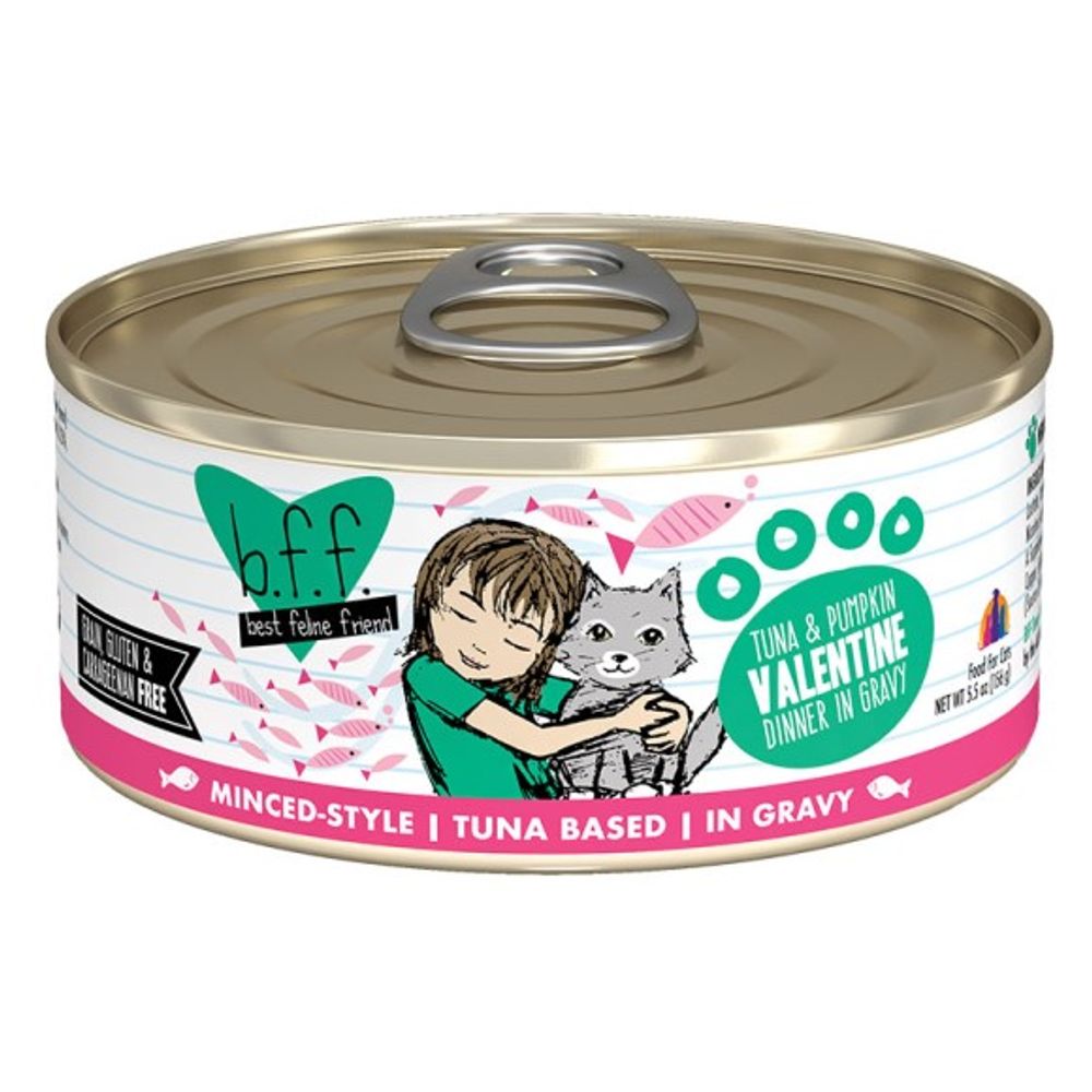BFF, Tuna & Pumpkin Valentine Cat Food, 5.5 oz