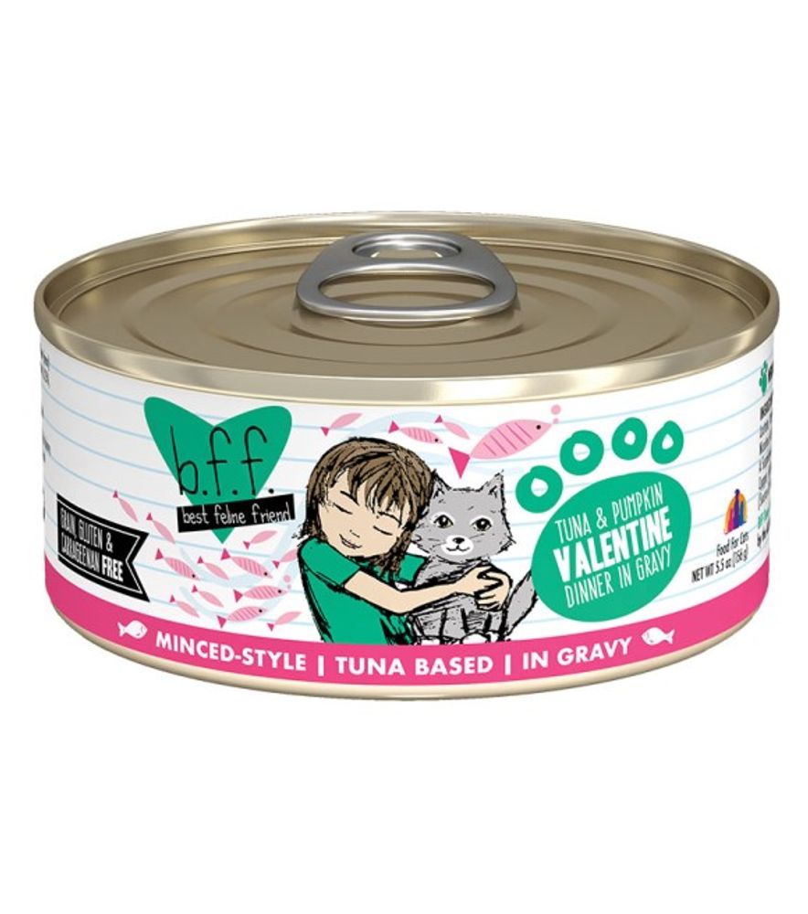 BFF, Tuna & Pumpkin Valentine Cat Food, 5.5 oz