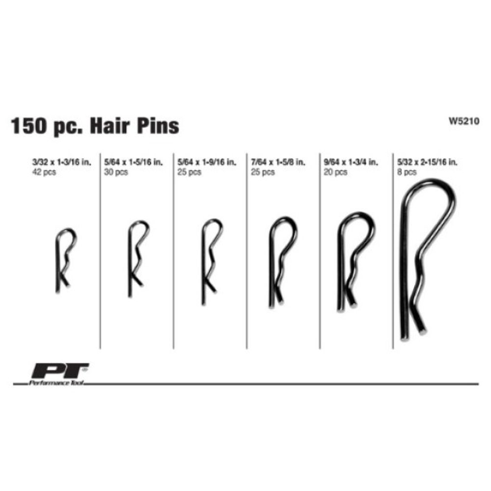 Wilmar Performance Tool, Hair Pin Assortment, 150 pc