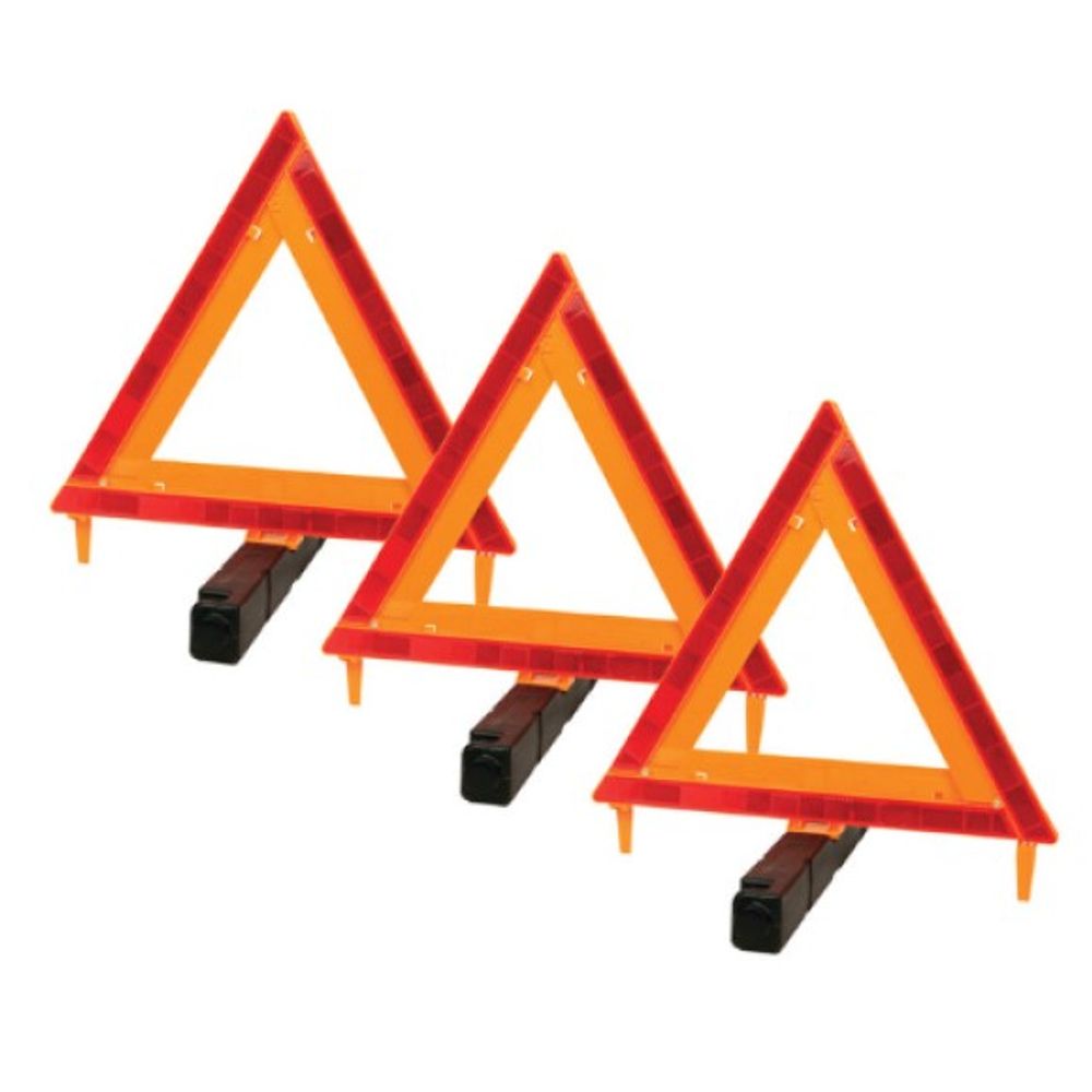 Wilmar Performance Tool, Emergency DOT Warning Tringle, 3 pk 