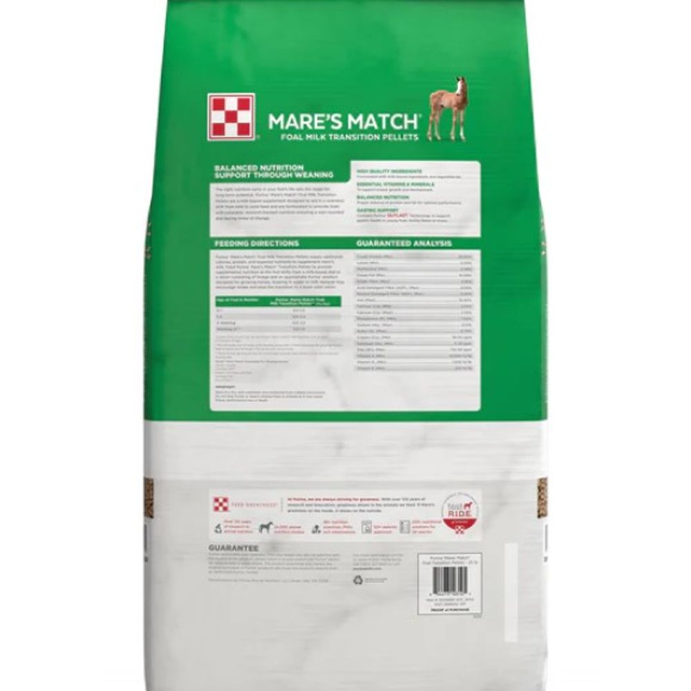 Purina, Mare's Match Foal Milk Transition Pellets, 25 lb
