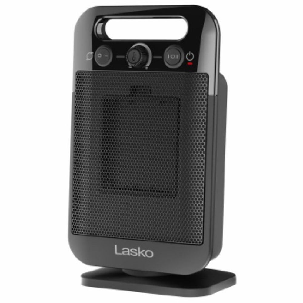 Lasko, Black Oscillating Personal Tabletop Ceramic Space Heater 