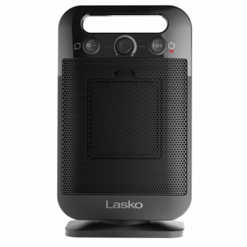 Lasko, Black Oscillating Personal Tabletop Ceramic Space Heater 