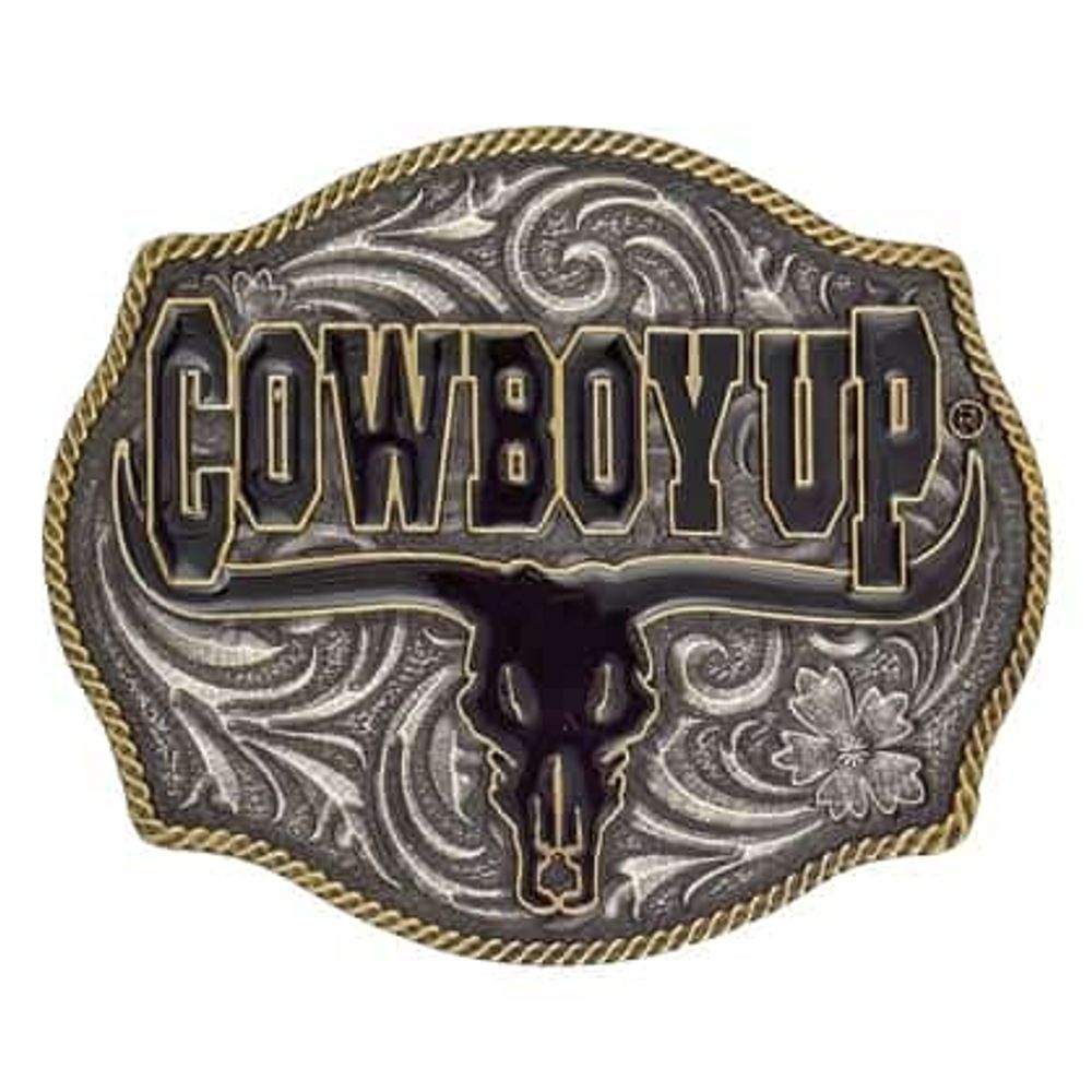 Montana Silversmiths Cowboy Up Buckle