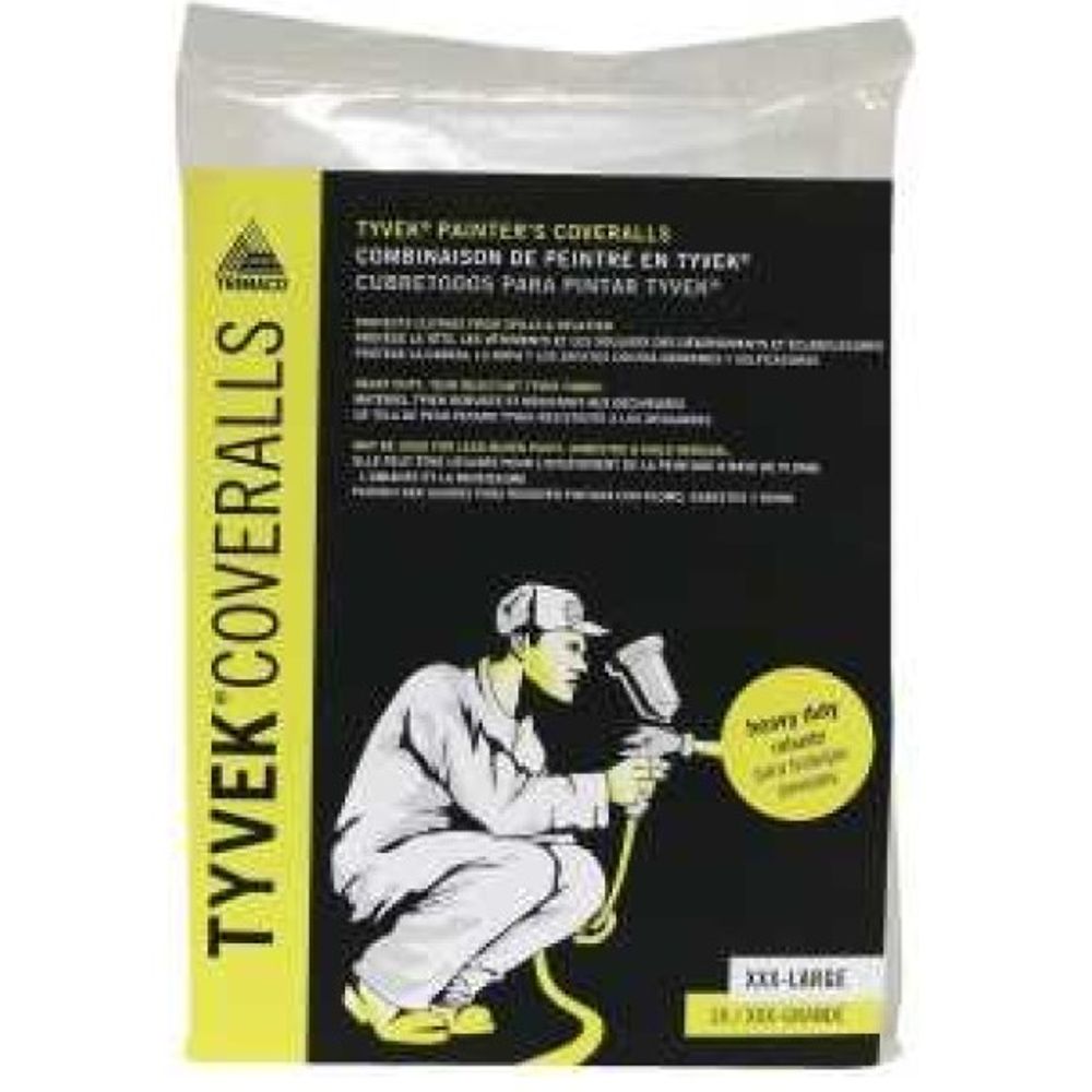 Trimaco, White DuPont Tyvek Professional Protective Coveralls 