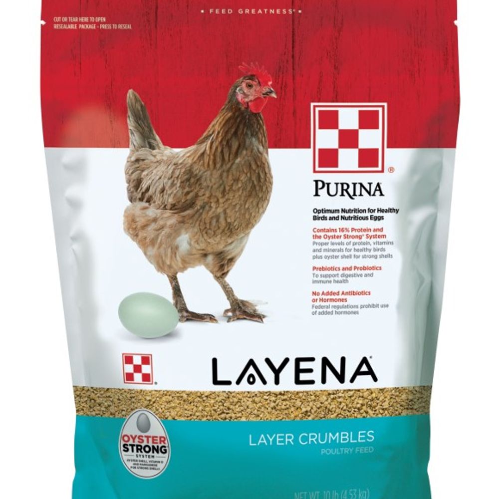 Purina, Layena Crumbles Premium Poultry Feed, 10 lb