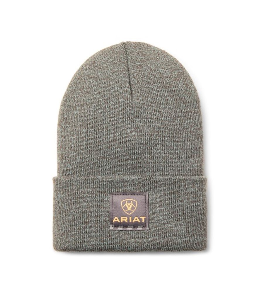 Ariat, Men's Balsam Green/ Dark Gray Rebar Beanie