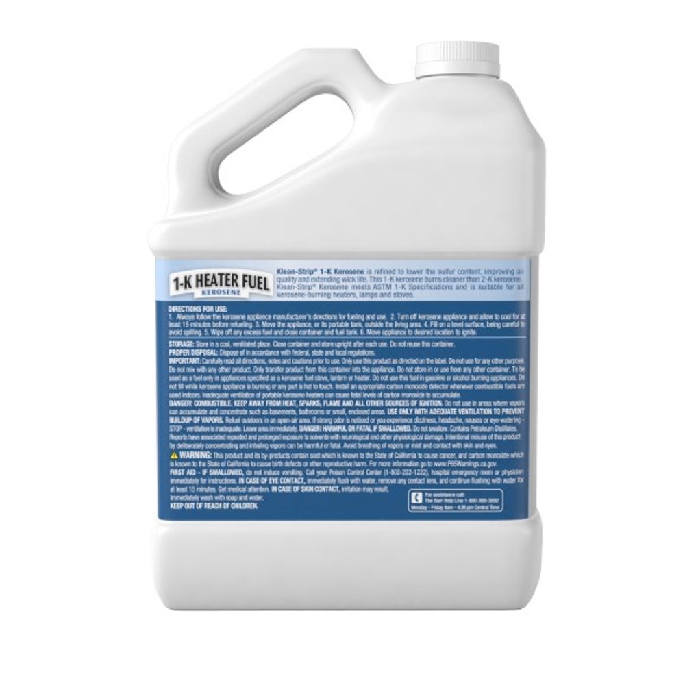 Klean Strip, 1-K Heater Fuel Kerosene, 2.5 gal
