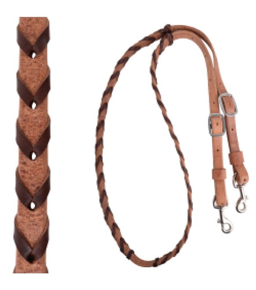 Martin Saddlery, 5/8" Latigo Laced Barrel Rein