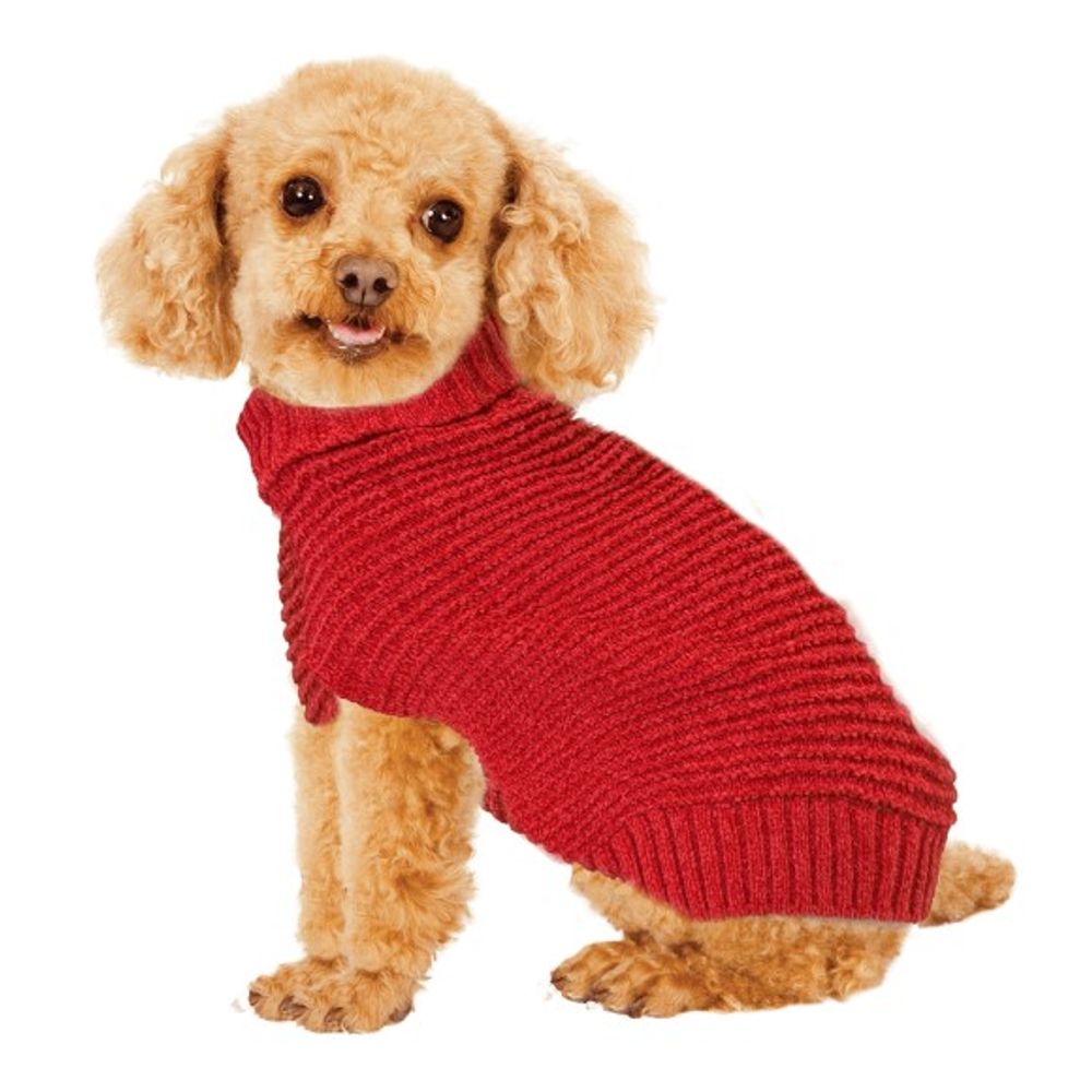 Fashion Pet, Red Chenille Sweater