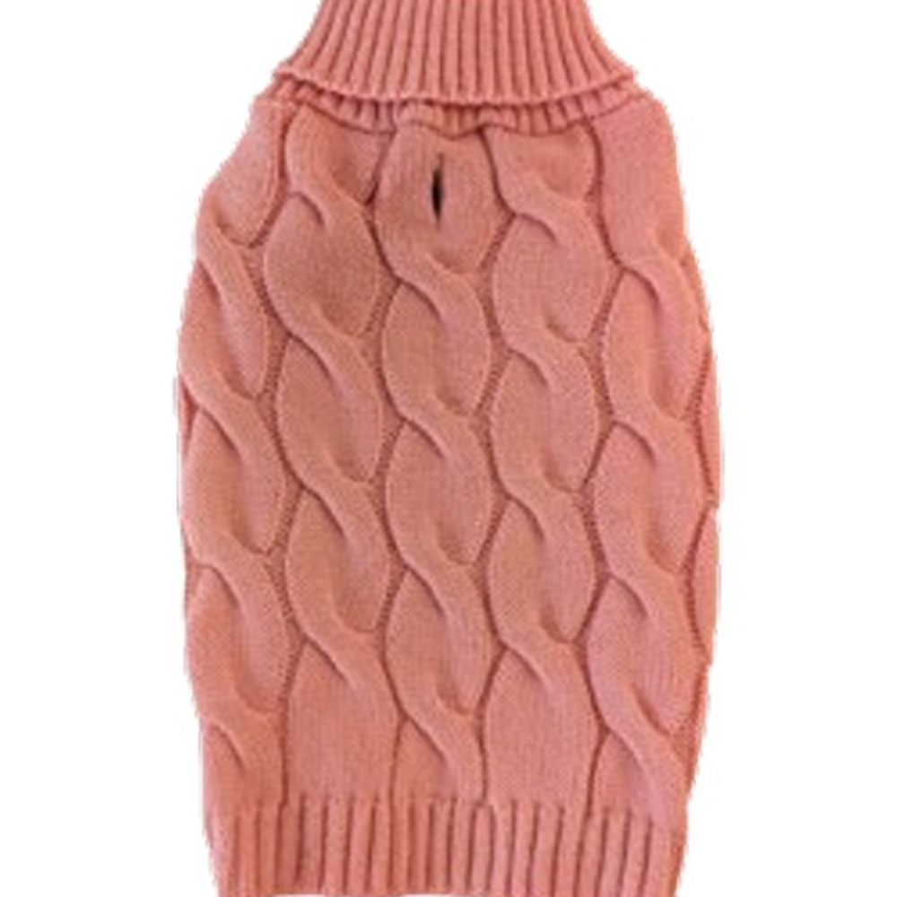 Fashion Pet, Pink Twisted Cable Sweater