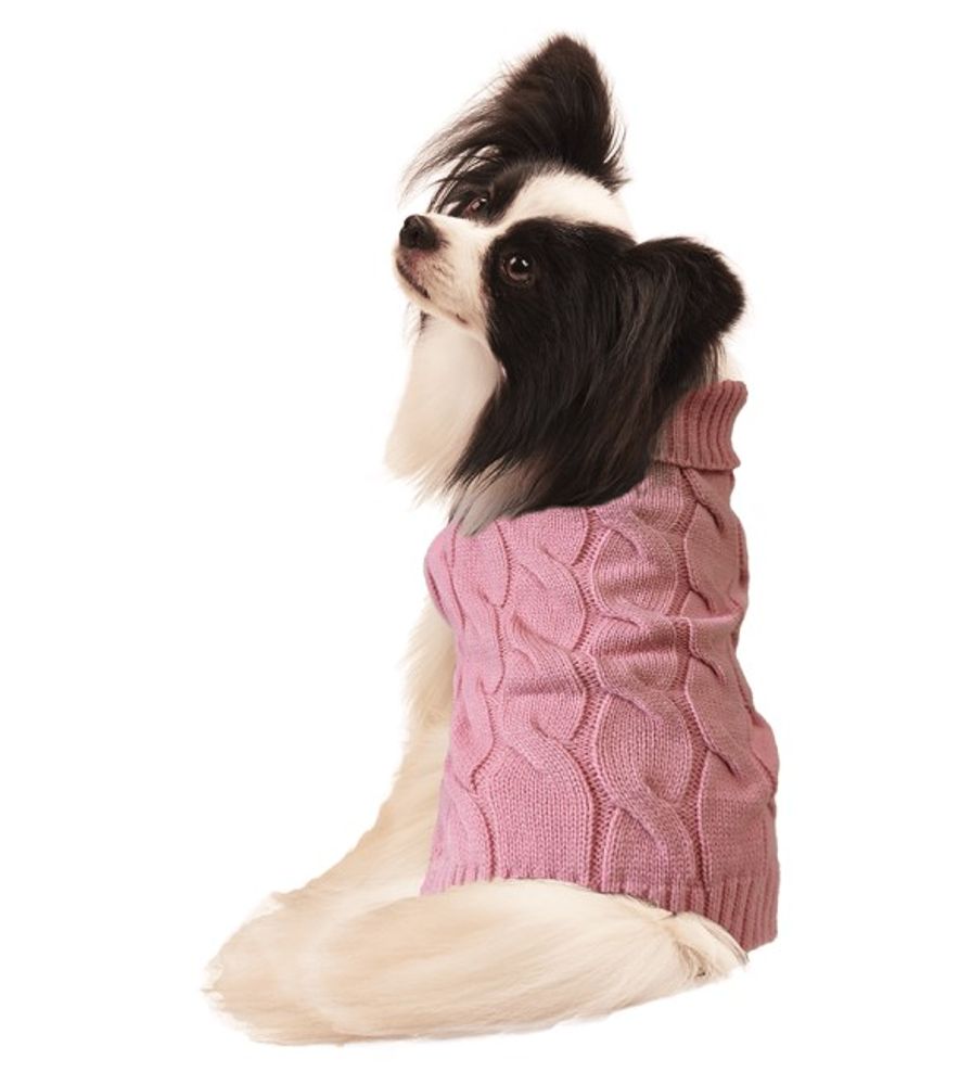 Fashion Pet, Pink Twisted Cable Sweater