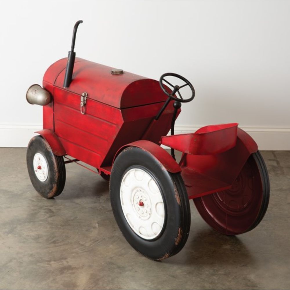CTW Home Collection, XL Red Farm Tractor Toy Box