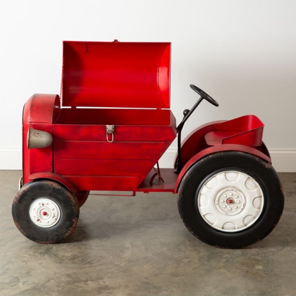 CTW Home Collection, XL Red Farm Tractor Toy Box