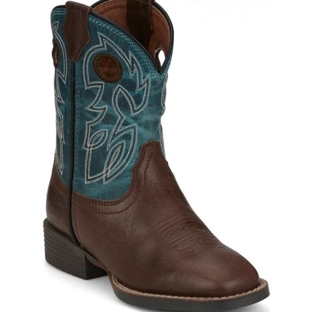 Justin, Kid's Brown Bowline Junior Boots