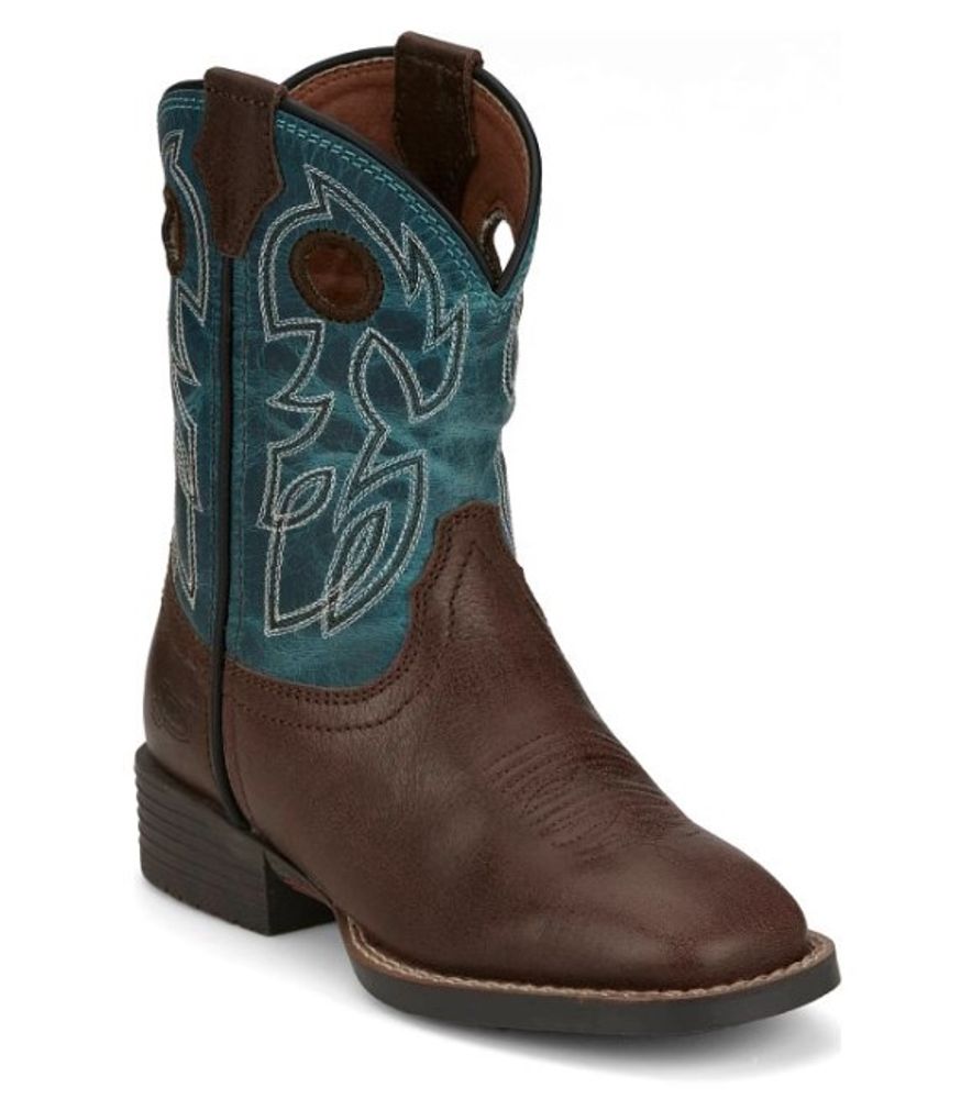 Justin, Kid's Brown Bowline Junior Boots