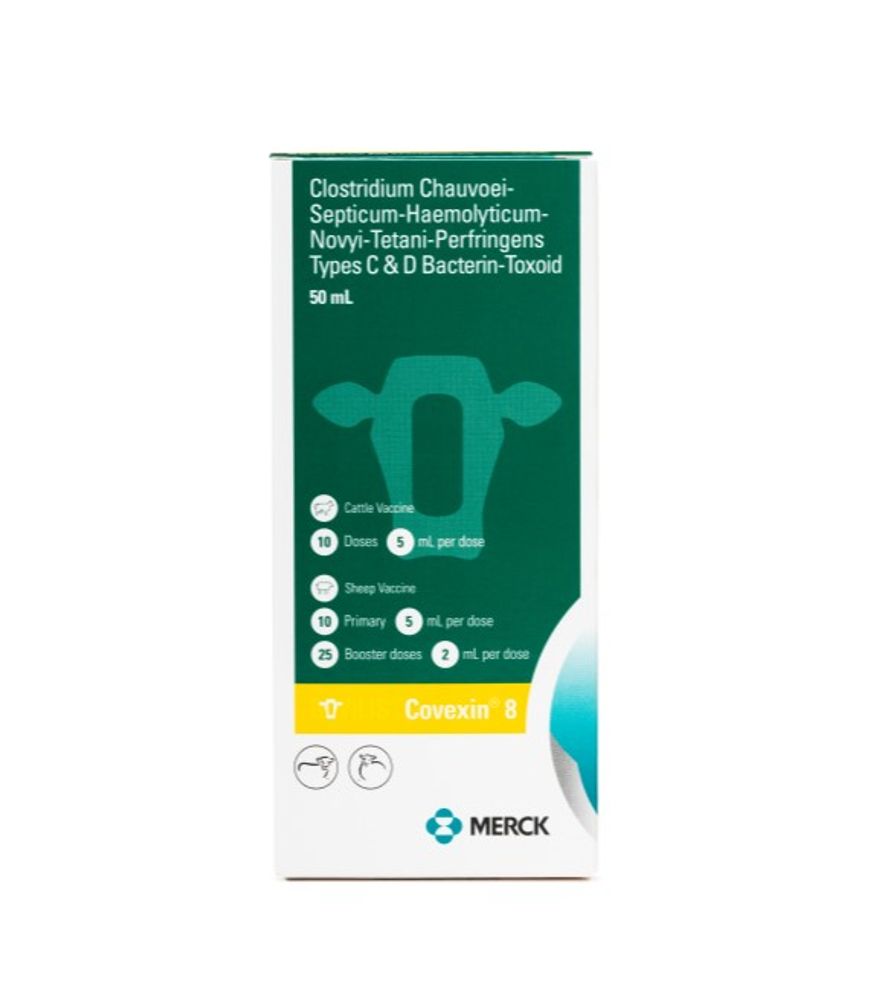BOVILIS COVEXIN 8 Cattle & Sheep Vaccine, 10 ds