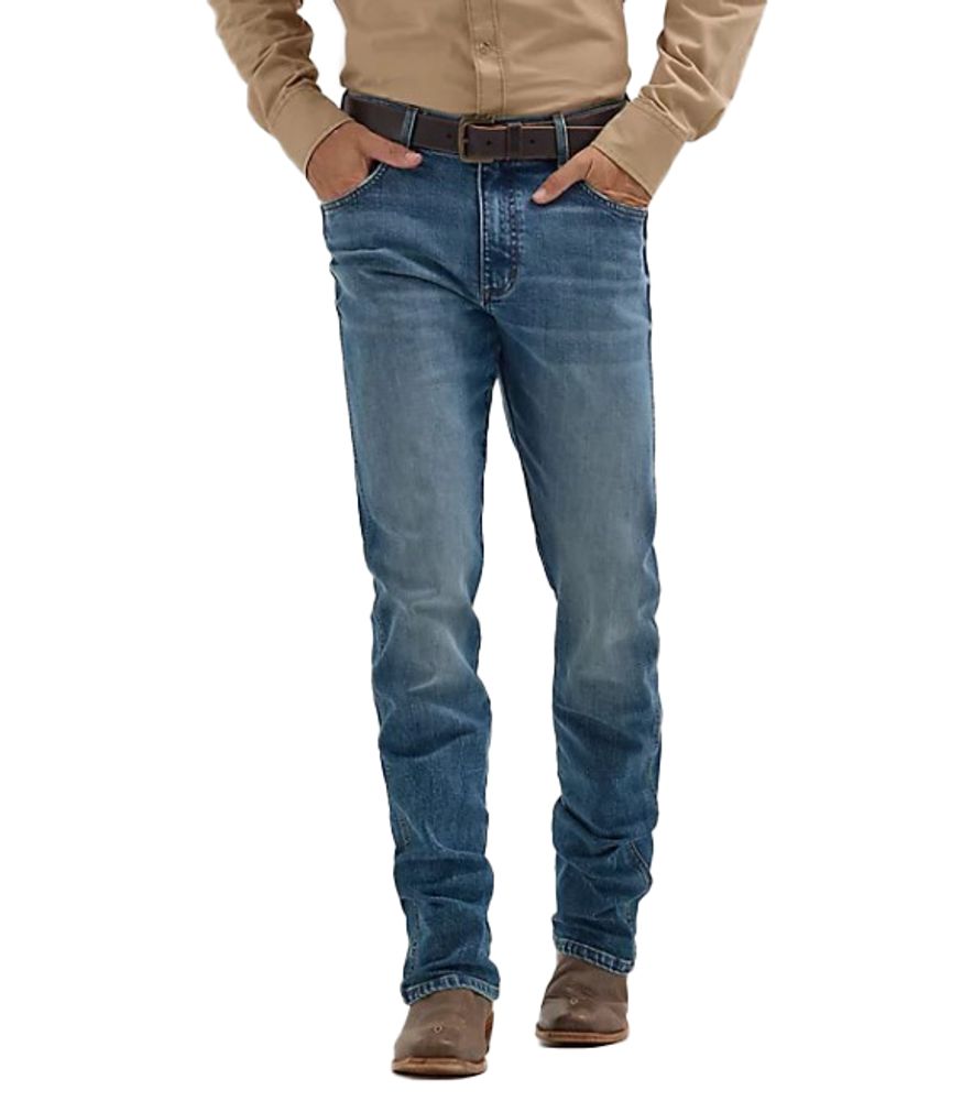 Wrangler, Men's Bryson Retro Slim Fit Bootcut Jeans, 112358238