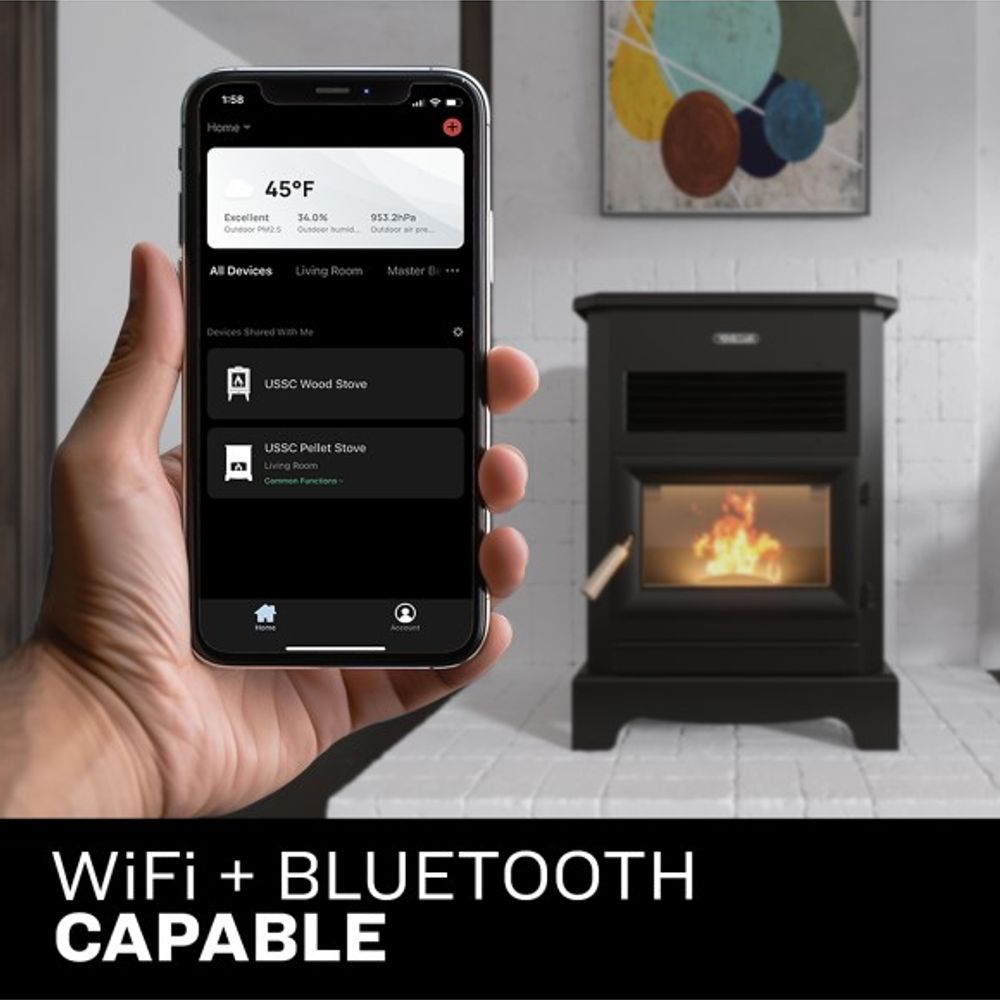 United States Stove Co, Vogelzang Large Pellet Stove, VG5722-W