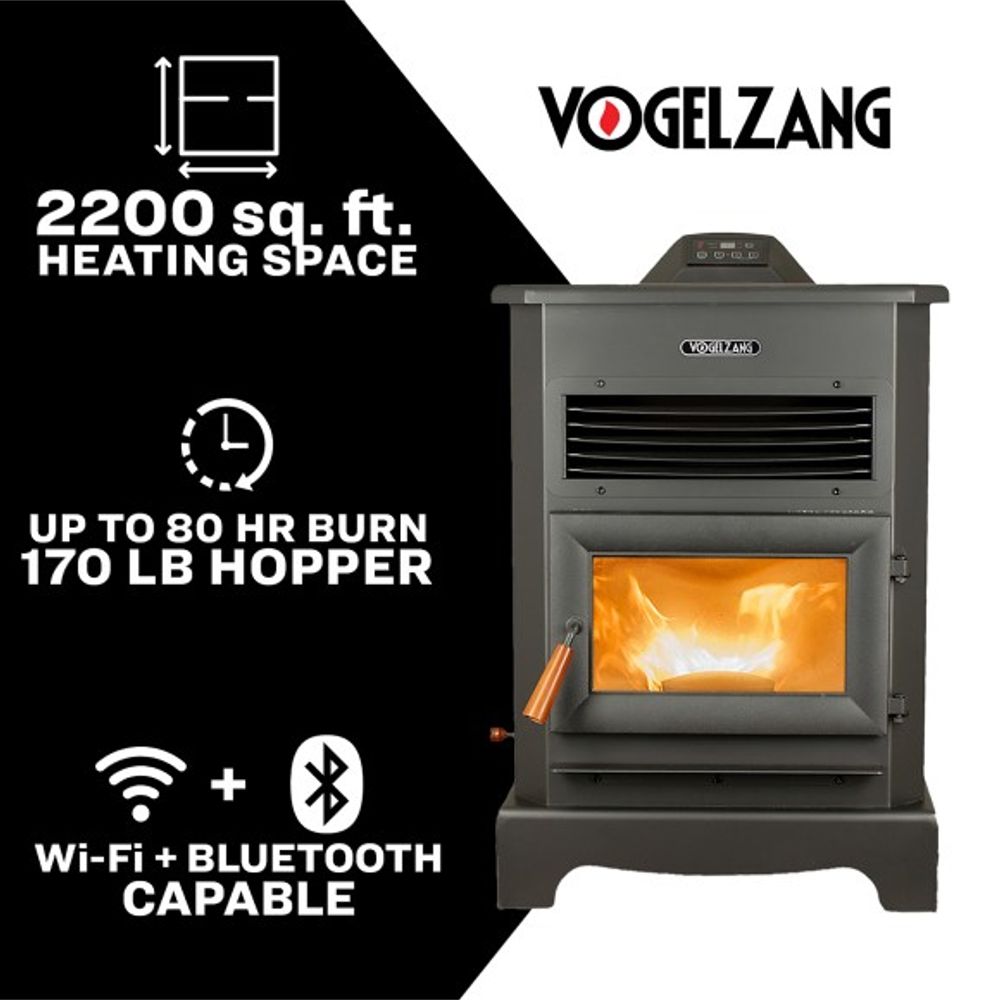 United States Stove Co, Vogelzang Large Pellet Stove, VG5722-W