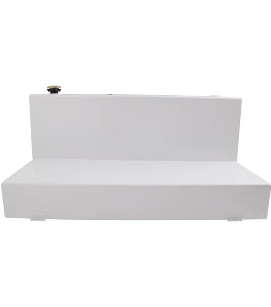 DeeZee L-Shape Transfer Tank - White Steel, 113 Gallon