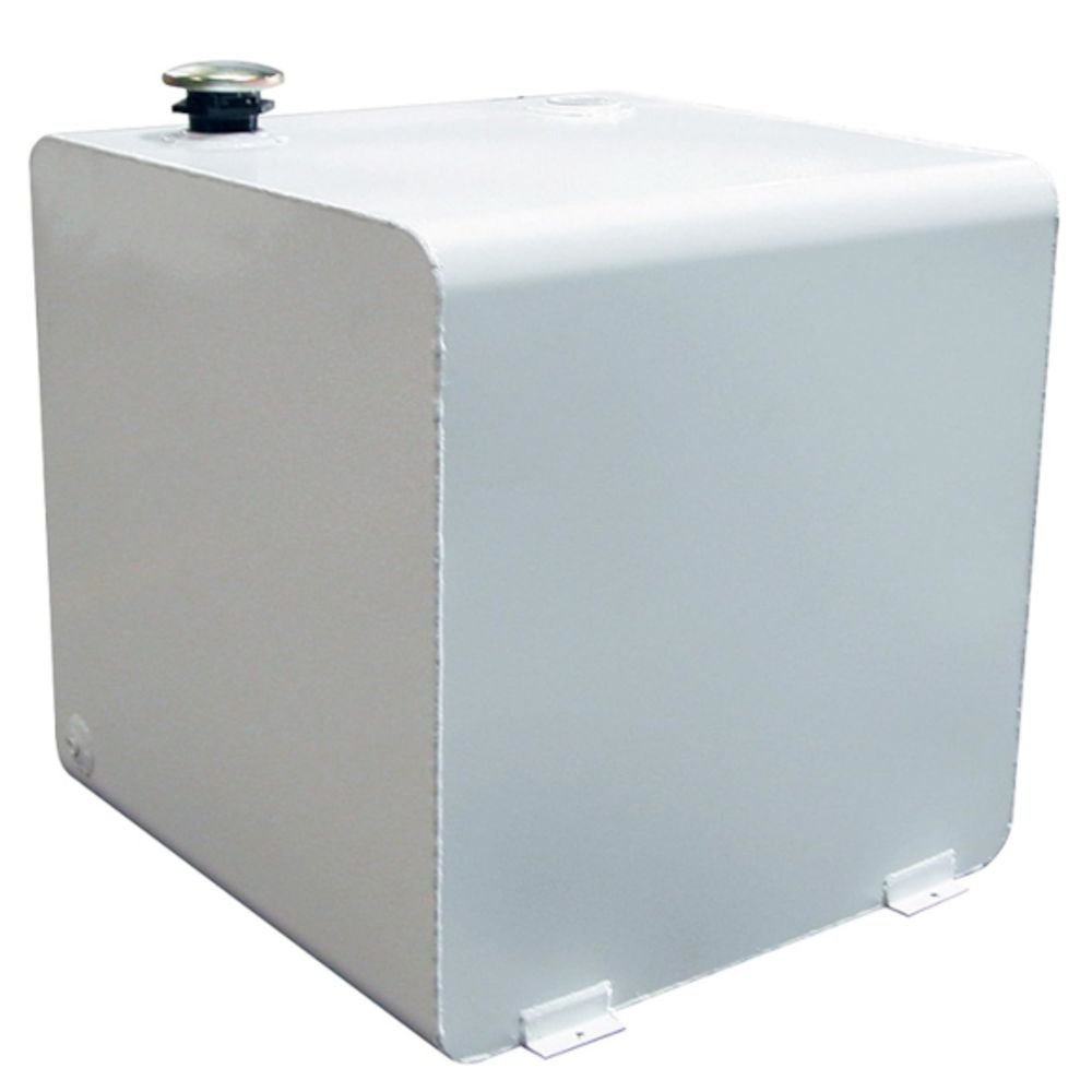 DeeZee Square Transfer Tank - White Steel, 55 Gallon