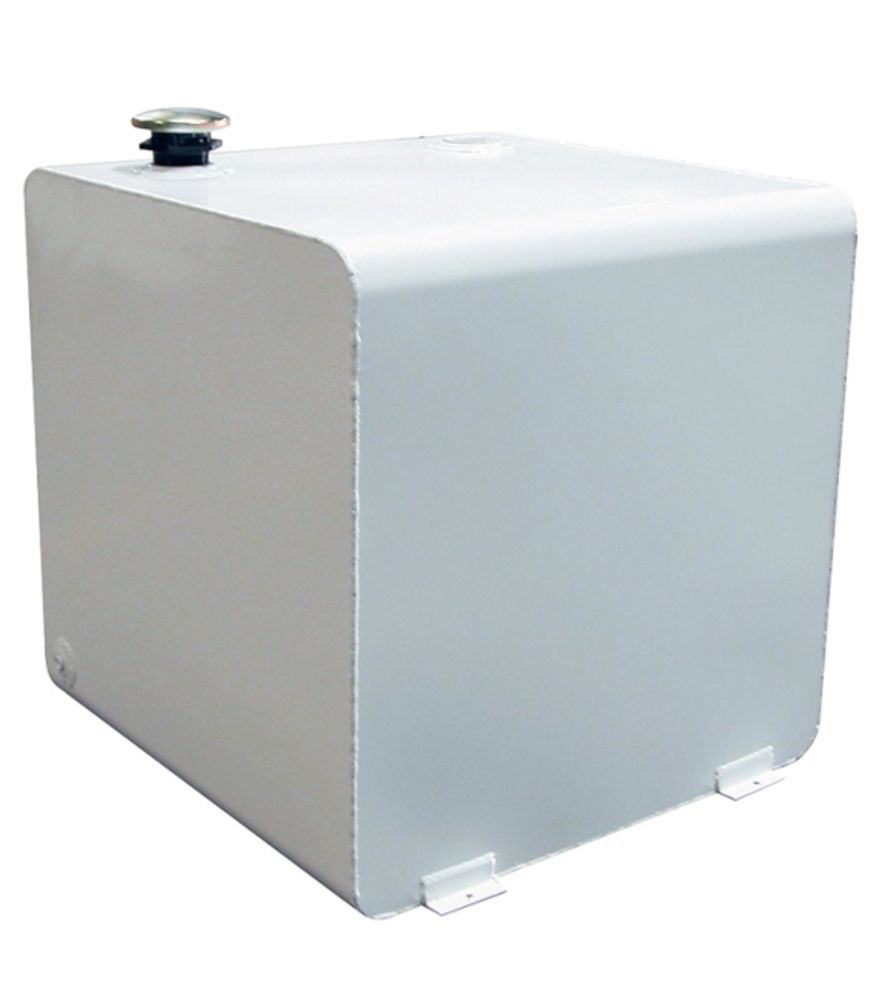 DeeZee Square Transfer Tank - White Steel, 55 Gallon