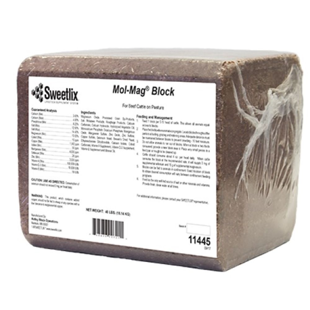 Sweetlix, Mol-Mag Pressed Block, 40 lb