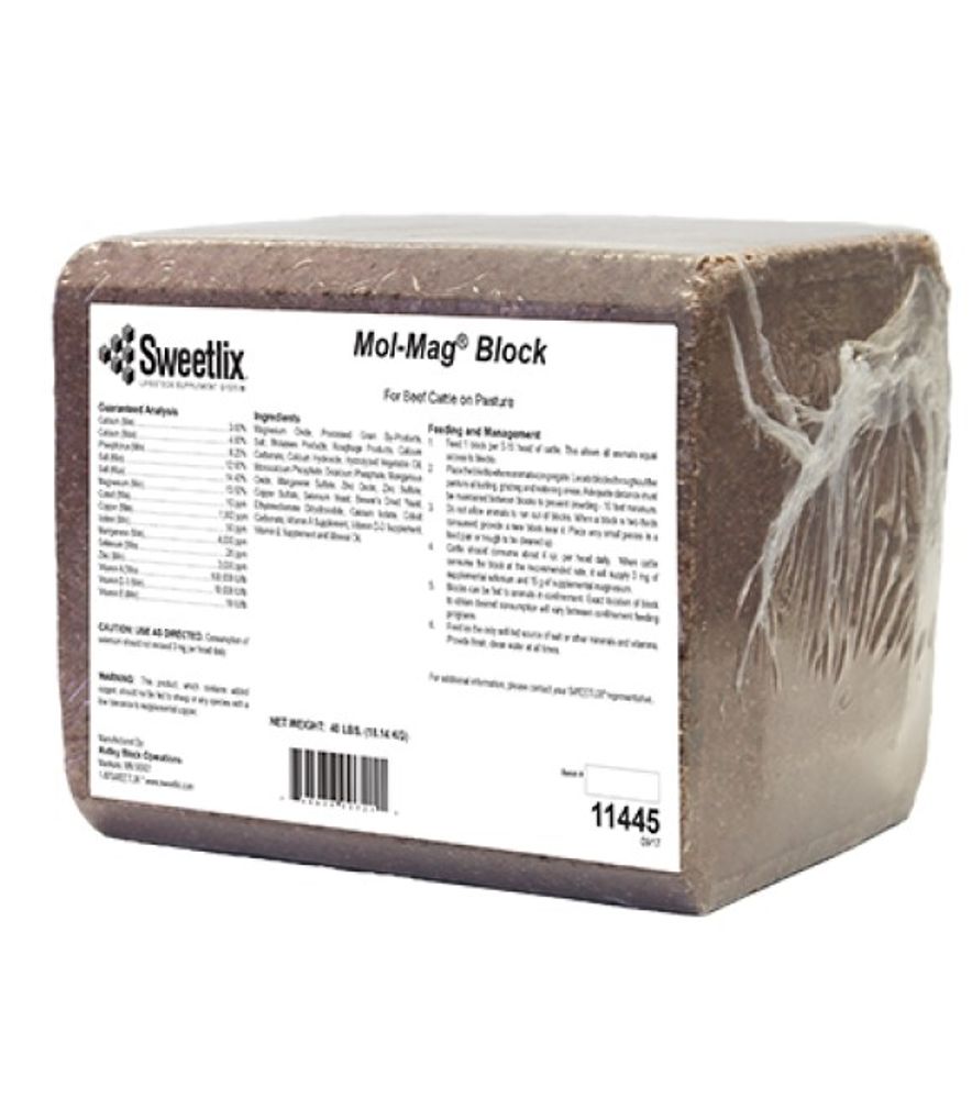 Sweetlix, Mol-Mag Pressed Block, 40 lb
