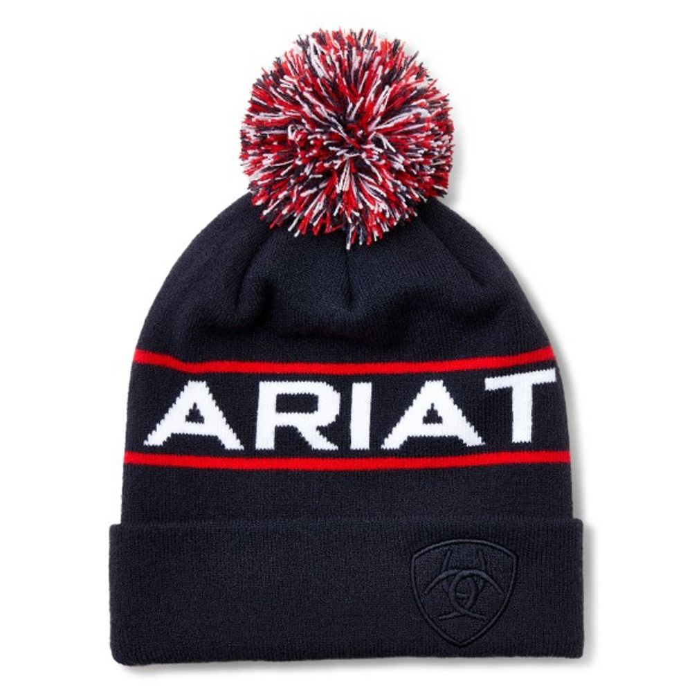 Ariat, Men's Navy Team Beanie, 10054109
