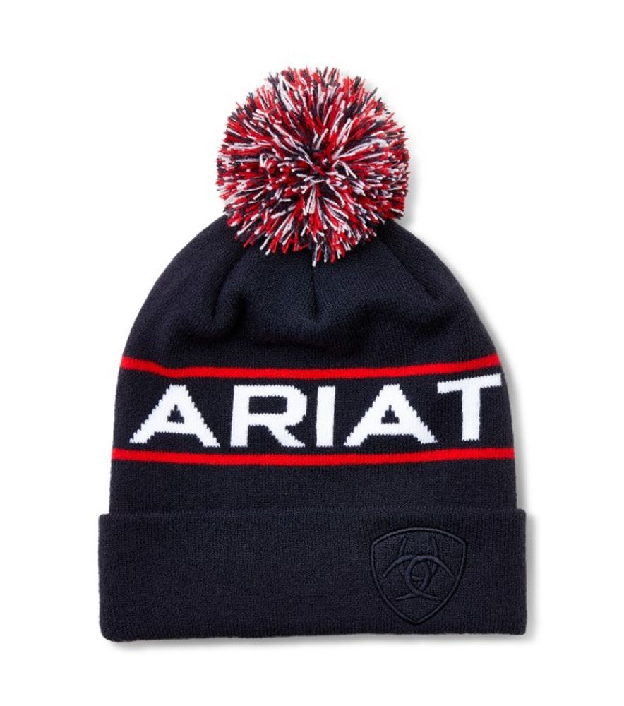 Ariat, Men's Navy Team Beanie, 10054109