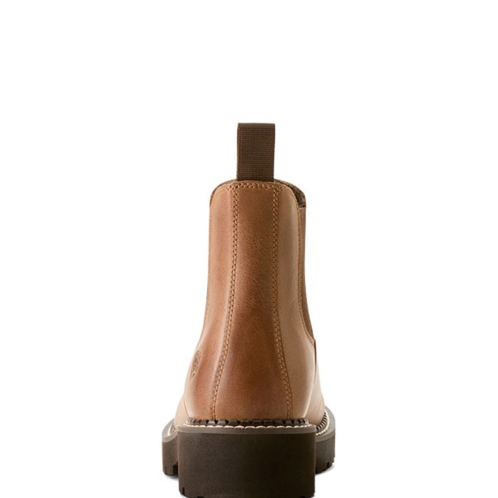 Ariat, Ladies Distressed Natural Fatbaby Chelsea Western Boot, 10053639