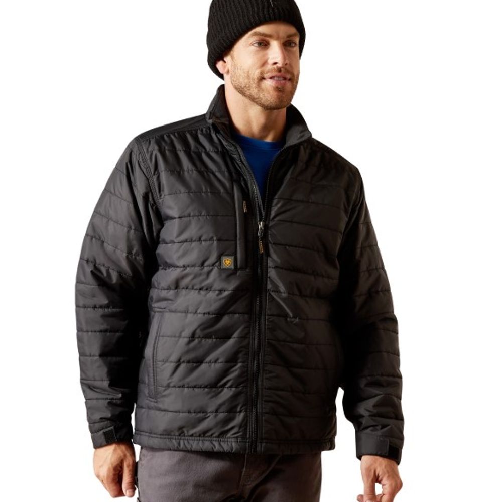 Ariat, Men's Black Rebar Cordura Ripstop Lightweight Insulated Jacket