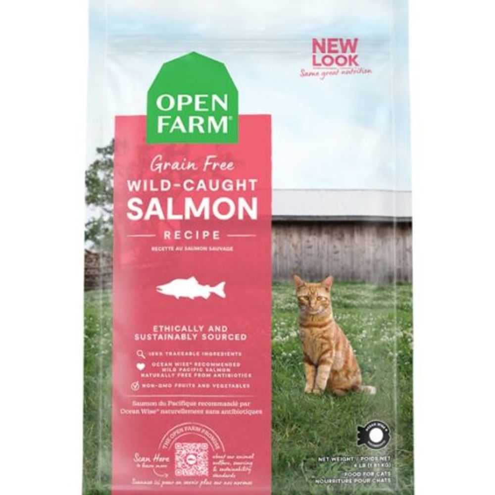 Open Farm, Wild-Caught Salmon Grain Free Dry Cat Food