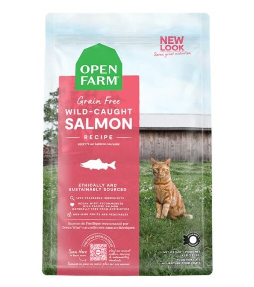 Open Farm, Wild-Caught Salmon Grain Free Dry Cat Food