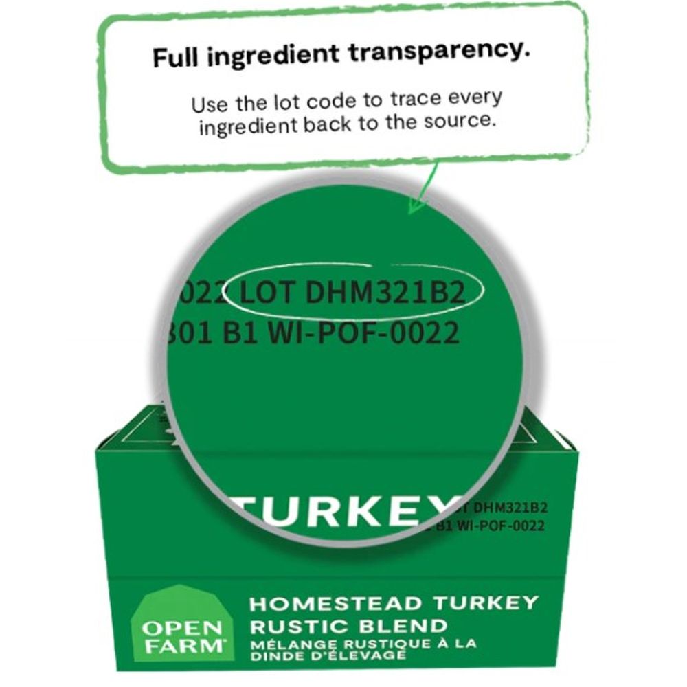 Open Farm, Homestead Turkey Rustic Blend Wet Cat Food, 5.5 oz