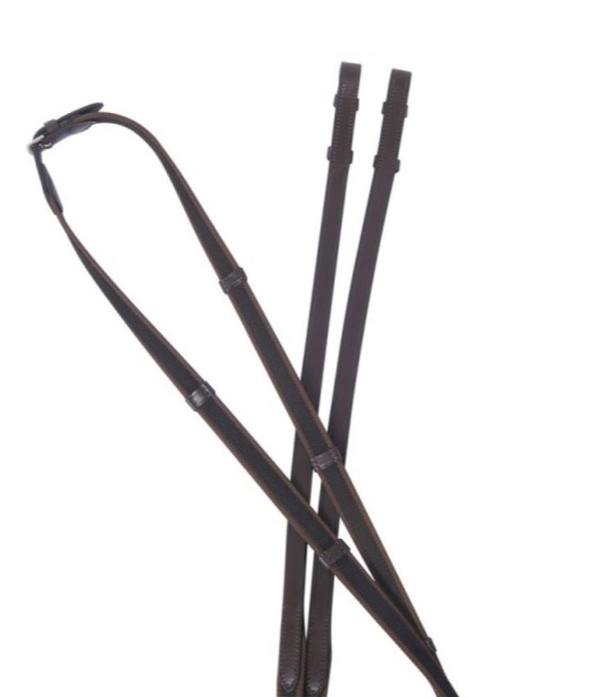 Weatherbeeta, Collegiate Brown Suregrip Reins IV, 5/8"x 54"