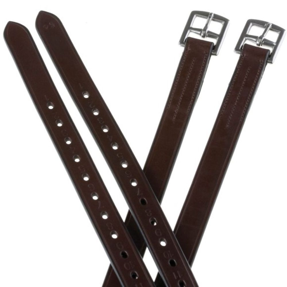 Weatherbeeta, Collegiate Brown 1/2 Hole Stirrup Leathers, 1" x 54"