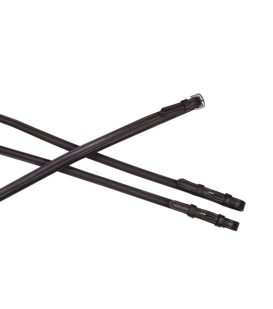 Weatherbeeta, Collegiate Brown Syntovia+ Plain Flat Reins, 5/8" x 54"