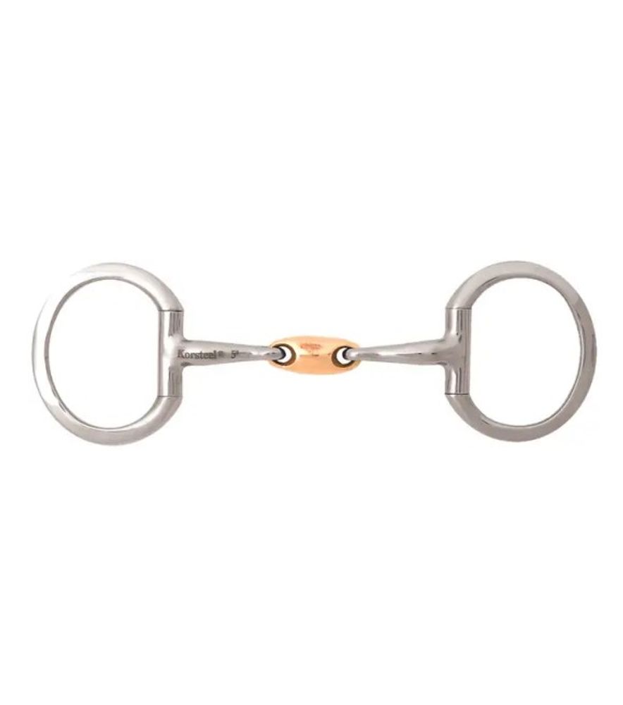 Korsteel, JP Stainless Steel Copper Oval Link Eggbutt Snaffle Bit