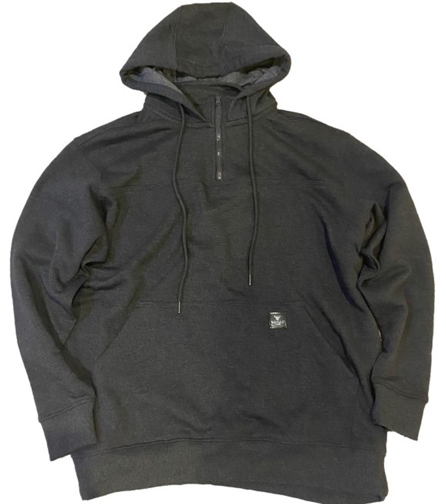 Wilfull Wear, Men's Charcoal 1/4 Zip Hoodie