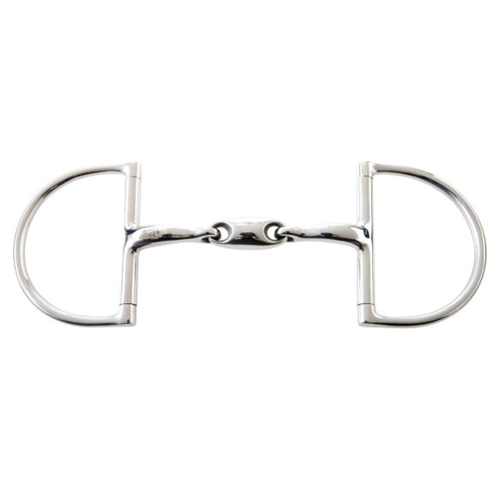 Korsteel, JP 5" Stainless Steel Oval Link Hunter Dee Ring Snaffle Bit