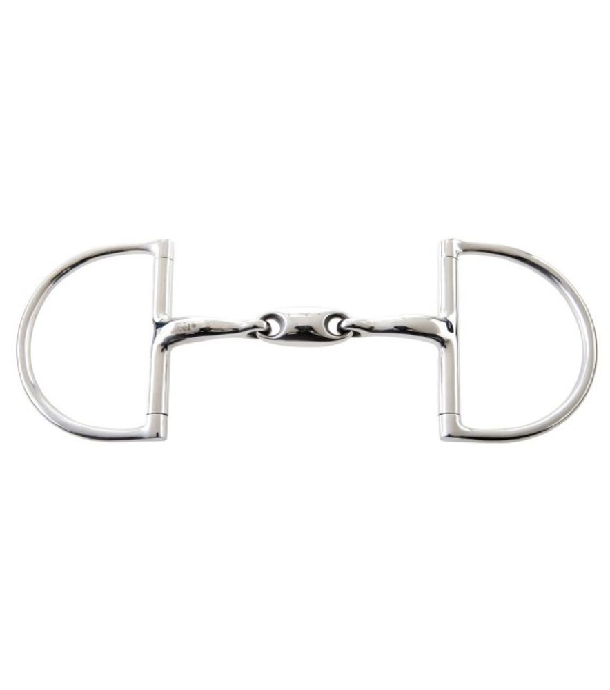 Korsteel, JP 5" Stainless Steel Oval Link Hunter Dee Ring Snaffle Bit
