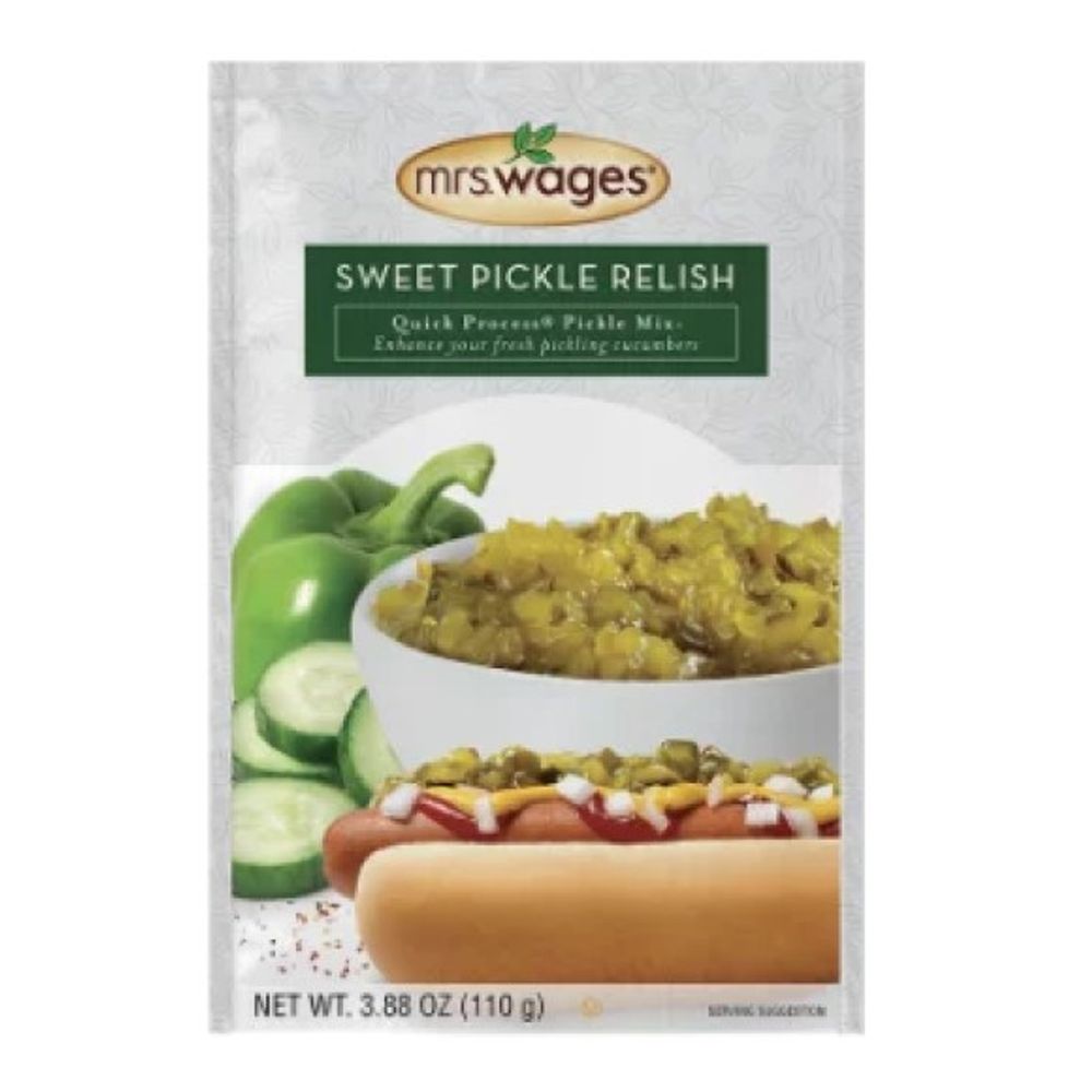 Mrs. Wages, Sweet Pickle Relish Quick Process Pick Mix, 3.9 oz